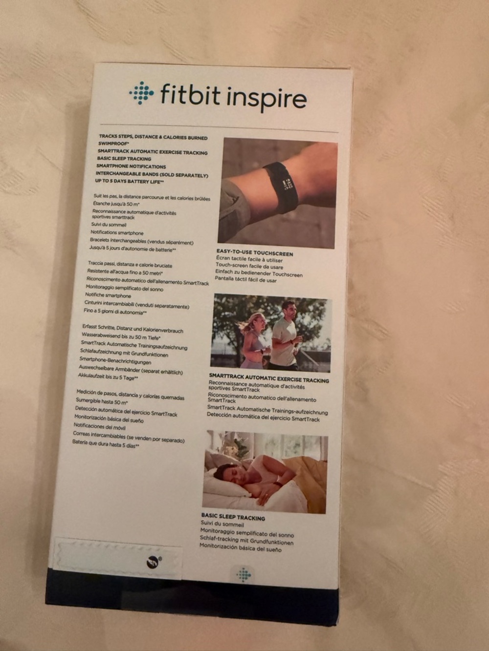 Fitbit Inspire Fitness Tracker - Black new in box - Picture 2 of 2